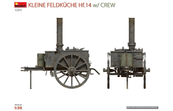 Сборная модель солдаты и небольшая полевая кухня / Crew Military Kleine Feldkuche Hf.14 1945