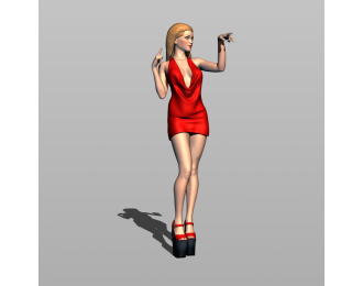 Фигурка 754 Клубная 2, окрашенная