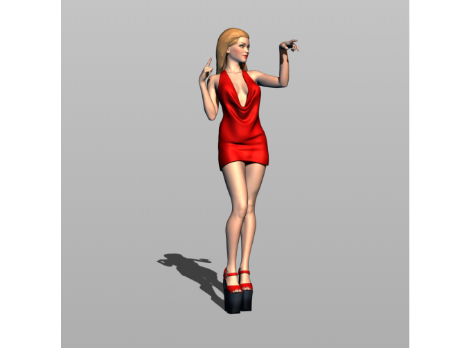 Фигурка 754 Клубная 2, окрашенная