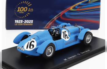 DELAGE D6-70s 3.0l Team Marc Versini N16 24h Le Mans (1949) M.Versini - G.Serraud, Light Blue