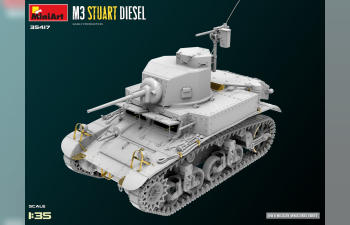 Сборная модель M3 Stuart Diesel Military 1945