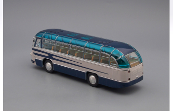ЛАЗ 695 пригородный (1956), синий / серый
