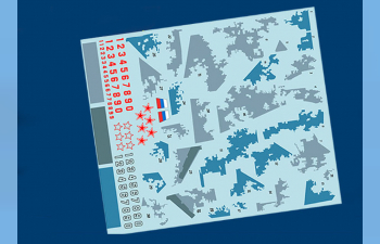 Декаль для СУ-27 (пиксельный камуфляж)