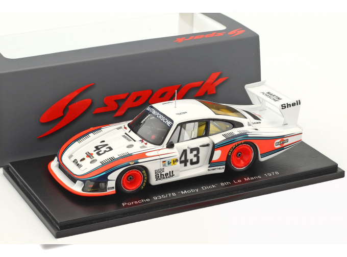 Porsche 935/78 "Moby Dick" #43 8th Le Mans 1978 M. Schurti - R. Stommelen