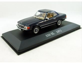 MERCEDES-BENZ 350 SL (1971), Mercedes-Benz Offizielle Modell-Sammlung 10, dark blue