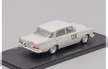 MERCEDES-BENZ 220 SE №128 Winner Rally Monte-Carlo (W.Schock - R.Moll) 1960, grey