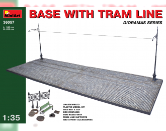 Наборы для диорам BASE WITH TRAM LINE