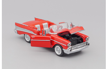 CHEVROLET Bel Air Convertible (1957), red