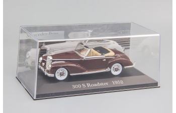 MERCEDES-BENZ 300 S Roadster (1952), Mercedes-Benz Offizielle Modell-Sammlung 9, темно-красный