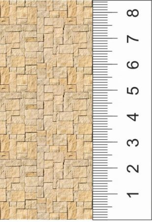 Текстура бежевого декоративного камня для макетов. Лист А4