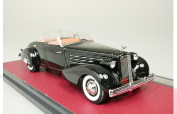 CADILLAC V16 Dual Cowl Sport Pheaton open (1937) , black