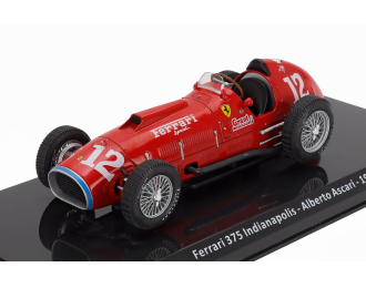 FERRARI F1 375 Indy №12 Indianapolis 500 Gp (1952) Alberto Ascari - Con Vetrina - With Showcase, Red