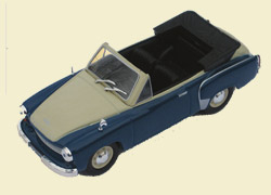 WARTBURG 311 CABRIO, Kultowe Auta 17, синий с белым
