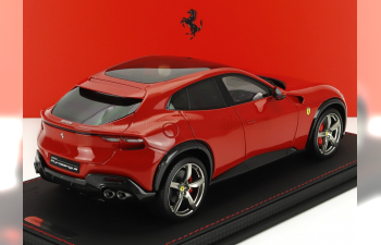 FERRARI Purosangue Suv Panoramic Roof (2022) - Con Vetrina - With Showcase, Rosso Corsa - Red