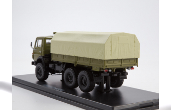 Камский грузовик 4310 бортовой (с тентом), хаки