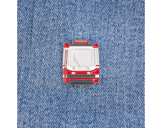 Значок "ЛМ-99", красный / белый