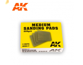 Medium Sanding Pads 220 grit.4units