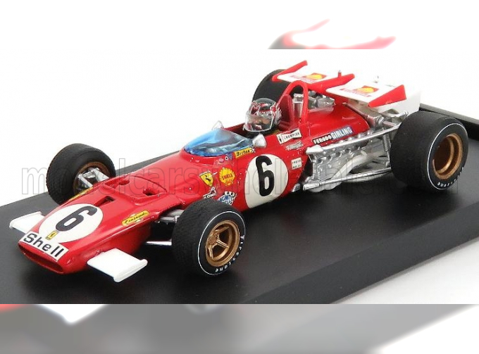 FERRARI F1 312b N 6 Italy Gp 1970 I.giunti - With Driver Figure, Red White