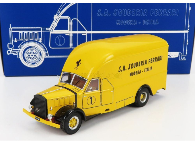 ALFA ROMEO 500 Race Car Transporter Scuderia Ferrari (1936), yellow