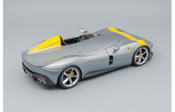 FERRARI Monza SP1 (2019), silver/yellow