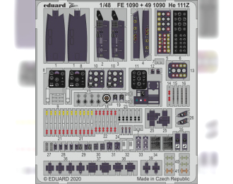 Набор фототравления He 111Z интерьер носовй части