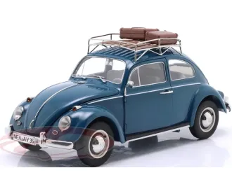VOLKSWAGEN Beetle с багажником на крыше (1963), синий
