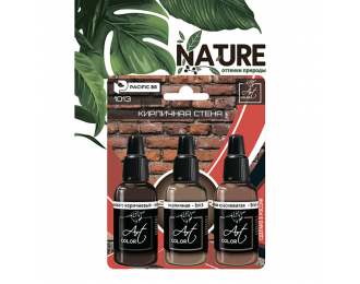 Набор красок Art color Кирпичная стена (Brick Wall), 3 шт.