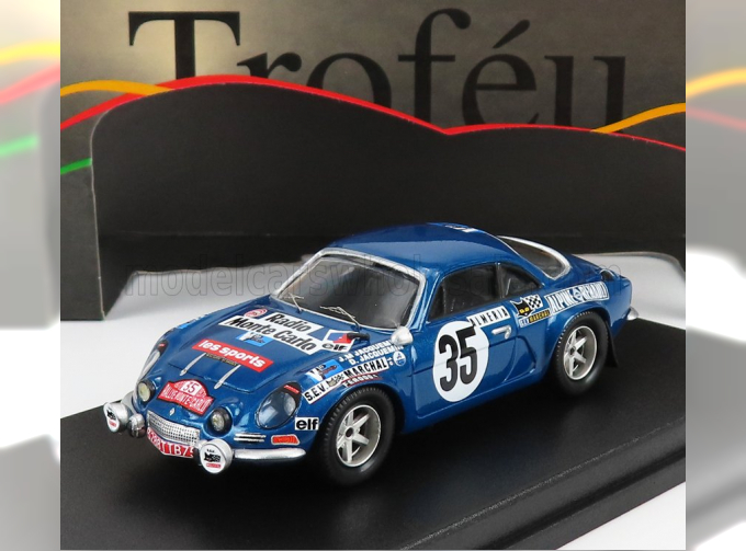 RENAULT Alpine A110 1600s (night Version) N35 Rally Montecarlo (1972) J.m.jacquemin - D.jacquemin-lebeau, Blue