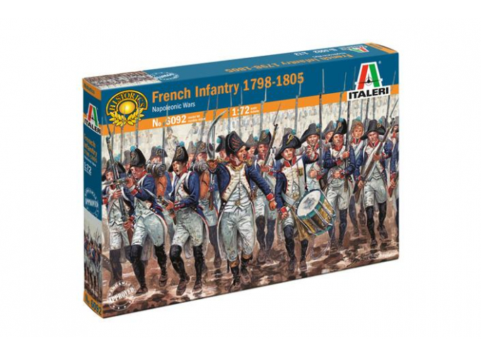 Сборная модель фигурки французская пехота /French Infantry - Military - 1798 - 1805