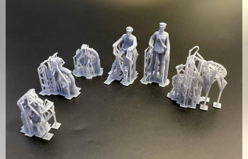 Британские пилоты и аэродромный персонал WWII (10 фигур)