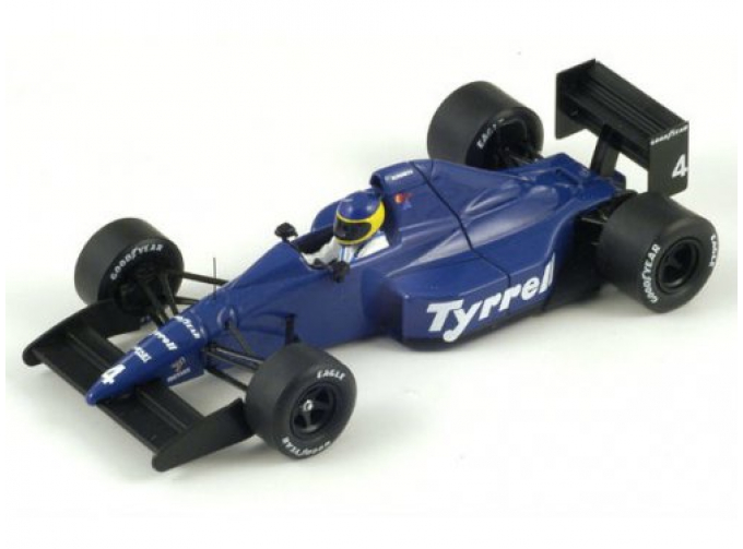 TYRRELL 018 4 Mexico GP 1989 Alboreto, blue