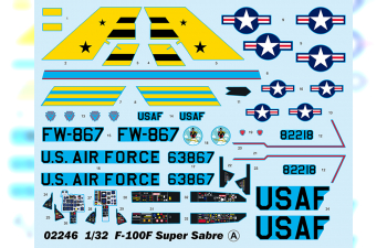 Сборная модель F-100F Super Sabre