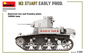 Сборная модель TANK M3 Stuart Military 1945