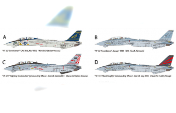 Сборная модель Grumman F-14A Tomcat (Late Model) Carrier Launch Set