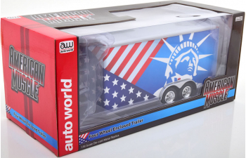 SONSTIGES Car Trailer Miss Liberty, blue white red