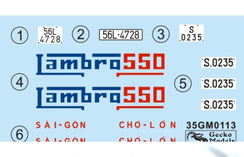 Сборная модел 60’~70’s Saigon Lambro 550 Shuttle Motor-Tricycle Depot