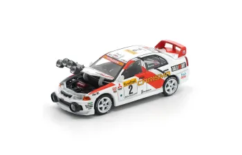 MITSUBISHI Lancer Evolution IV Monte Carlo Rally (1998), white/red/orange 