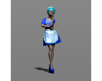 Фигура Горничная, окрашенная