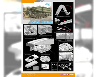 Сборная модель Танковый мостоукладчик M48 AVLB