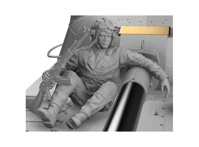 Танкист 60-х годов с автоматом