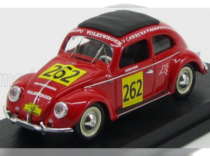 VOLKSWAGEN Beetle №262 Rally Carrera Panamericana (1954) Jan Wiers - Rene Wiers, Red