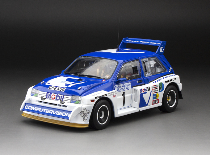 MG Metro 6R4 #1 Winner Manx International Rally T.Pond/R.Arthur (1986), blue / white