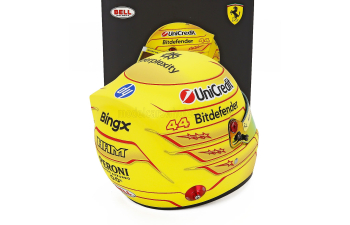 BELL HELMET Casco Helmet F1 Lewis Hamilton Team Ferrari Hp №44 Season (2026), Yellow