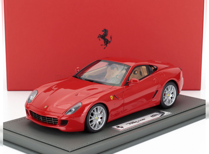 FERRARI 599 Gtb Fiorano (2006) - Manual Gear Box - Cambio Manuale - Con Vetrina - With Showcase, Rosso Corsa - Red