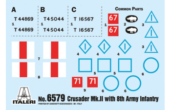 Сборная модель Crusader Mk. II with 8th Army Inf