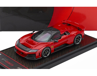 FERRARI F80 (2024) - Carbon Silver Rims, Rosso Corsa - Red Black