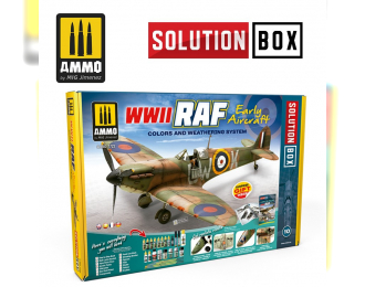 Набор акриловых красок "WWII RAF Early Aircraft Solution Box" / Королевские ВВС Британии времен начала Второй мировой войны