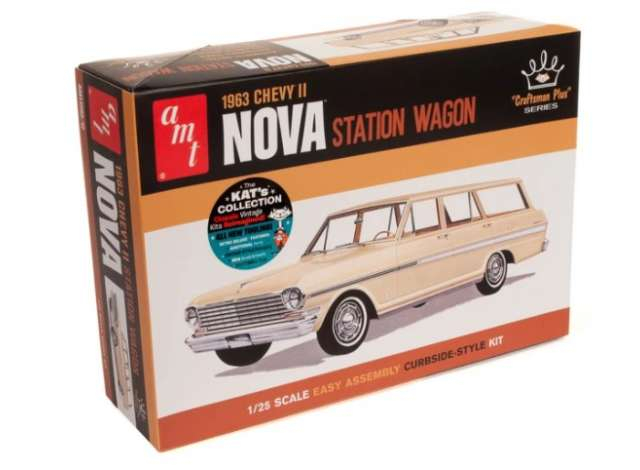 Сборная модель Chevrolet II station wagon *Craftman series*, plastic modelkit 1963