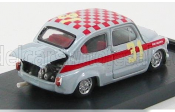 FIAT 600 ABARTH 1000 BERLINA №31 4h MONZA (1966) L.CELLA, GREY RED