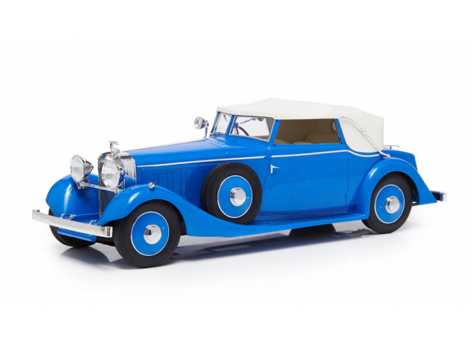 HISPANO SUIZA J12 Drophead-Coupé Fernandez Darrin roof closed (1934), blue